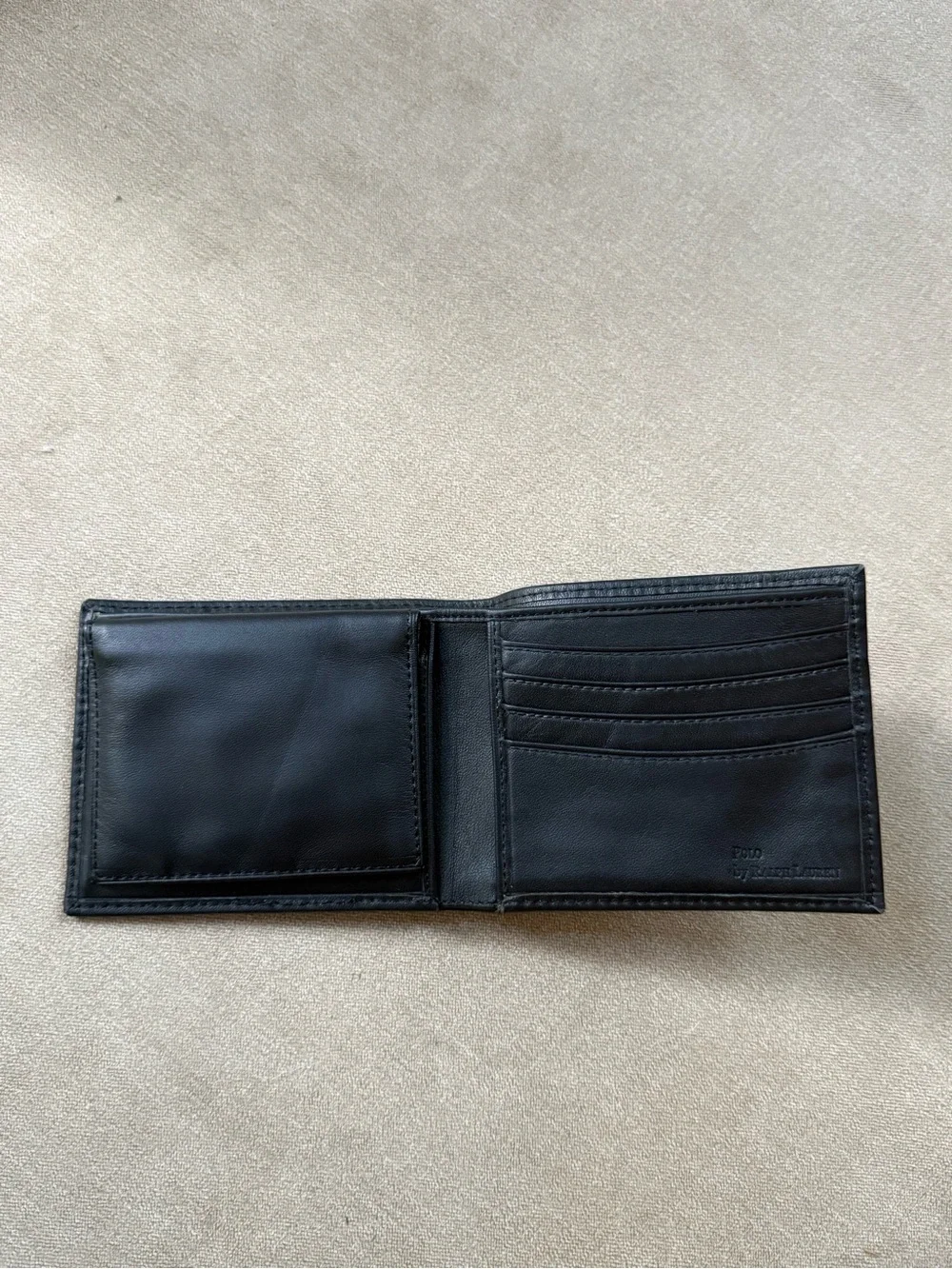 Polo Ralph Lauren classic leather bifold wallet